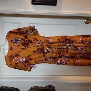 Multi color floral dress with pockets